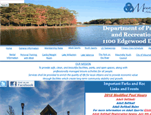 Tablet Screenshot of maumelleparksandrec.com